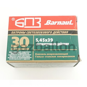 Патрон светозвукового действия 5,45x39 для АК-74-СХ, АКСУ (БПЗ) 30 штук Патрон светозвукового действия 5,45x39 для АК-74-СХ, АКСУ (БПЗ) 30 штук